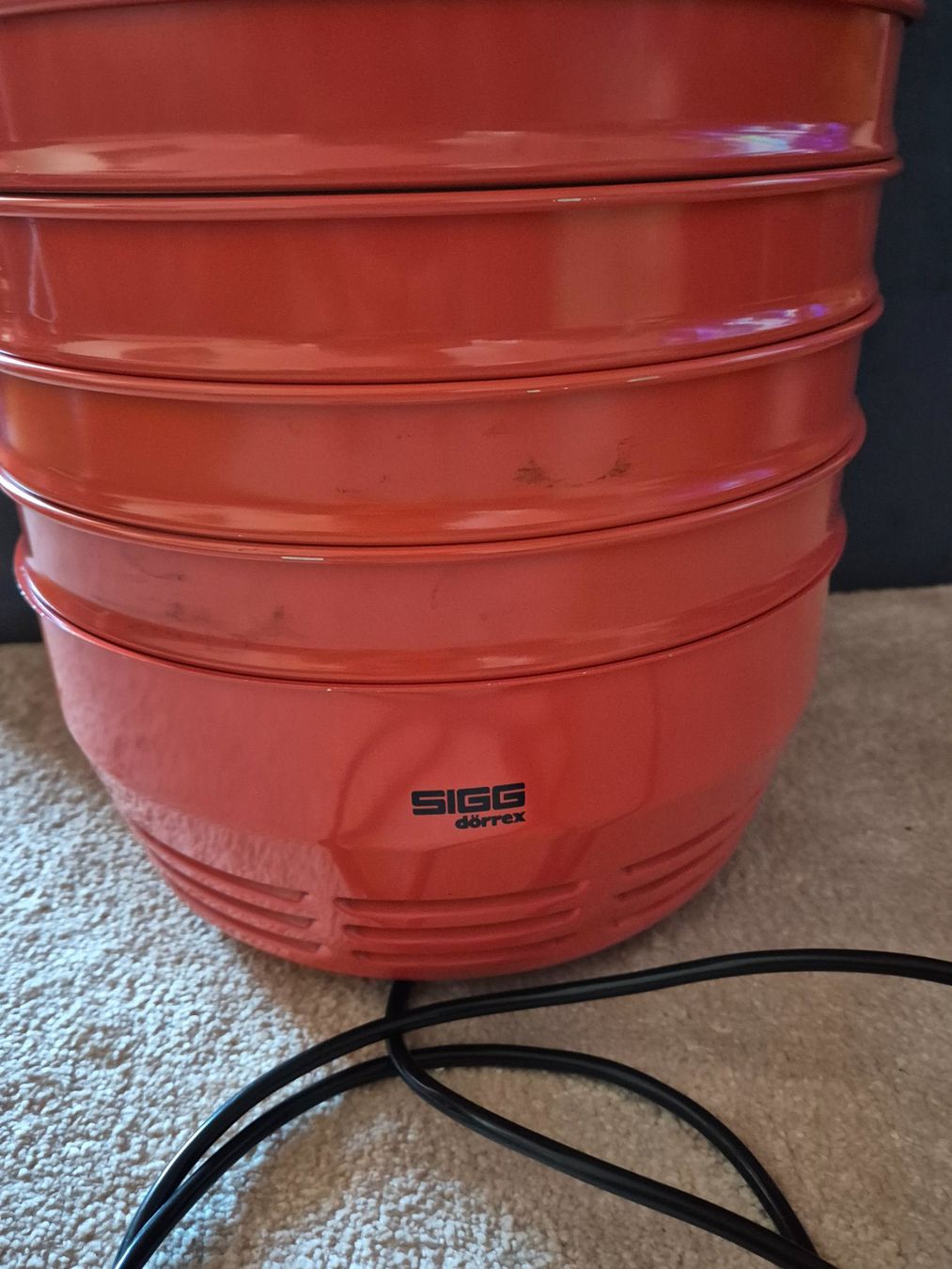 Sigg Elettrodomestici da cucina: SIGG Dörrex Typ 1780 Orange Dörrgerät 4 Gitter + Manual – Usato da Monthey venduto da McAuthor 2