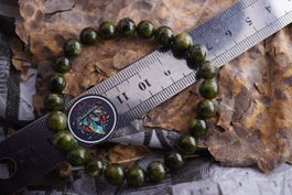 Diopsid   7,7mm     Top  Kugel  Armband