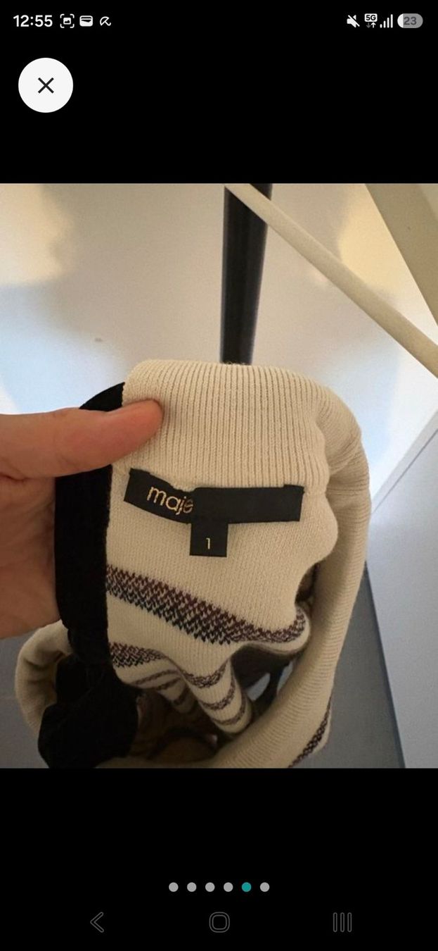 Maje Maglioni & Felpe: Maje Pullover gestreift Groesse 1/S mit Schleife – Usato da Zürich venduto da nara13 3