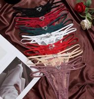 7x String-Tanga-Unterwäsche-Spitzen-Sexy- Grösse S
