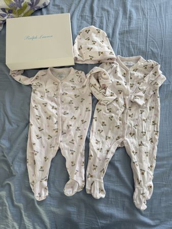 Polo Ralph Lauren Geschenkset Strampler 3 und 6 monaten