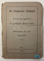 Sempach Schlacht im Luzernergebiet 1886, Rarität!
