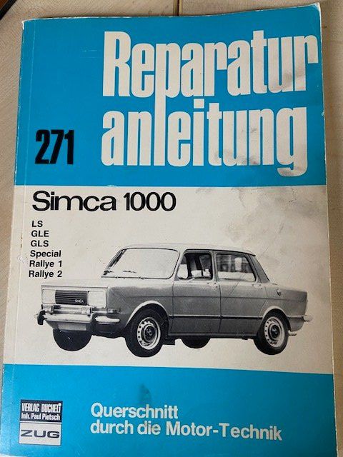 Libri: Bucheli 271 Reparaturanleitung Simca Oldtimer – Usato da Hedingen venduto da mg1948_er
