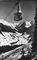 Vintage Luftseilbahn Klosters-Gotschnagrat Postkarte 1953