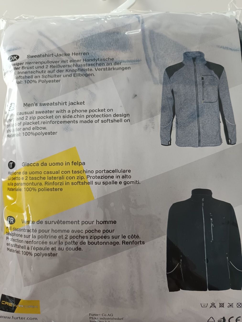 Giacche: Neue CrewWork Softshell- Strickjacke Gr. L – Nuovo e nell'imballaggio originale da Rüthi (Rheintal) venduto da Balty 2