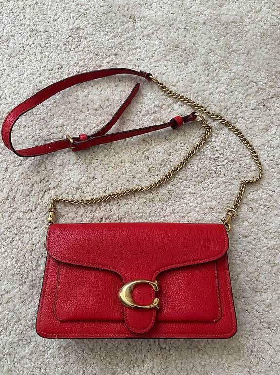 Borse da donna: Coach Tabby bag - red leather  – Nuovo e nell'imballaggio originale da Genève venduto da mai_c99h
