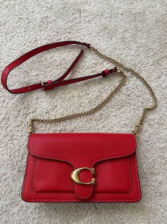 Coach Tabby bag - red leather 
