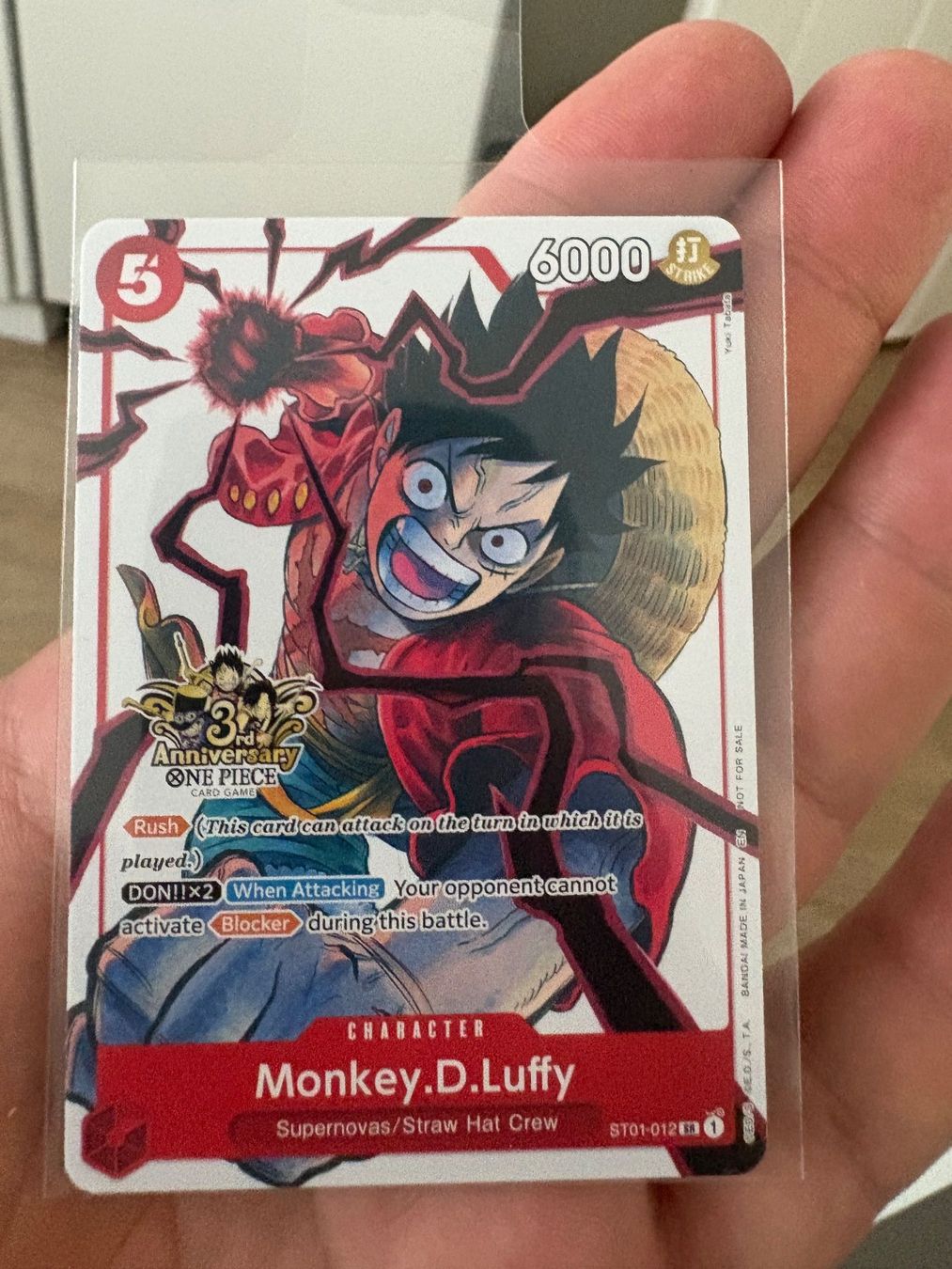 Bandai Carte collezionabili: Monkey.D.Luffy - ST01-012 (3rd Anniversary Tournament – Nuovo (secondo la descrizione) da Kaltbrunn venduto da Mr_Alboss