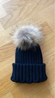 Warme Wintermütze mit Pelzbommel