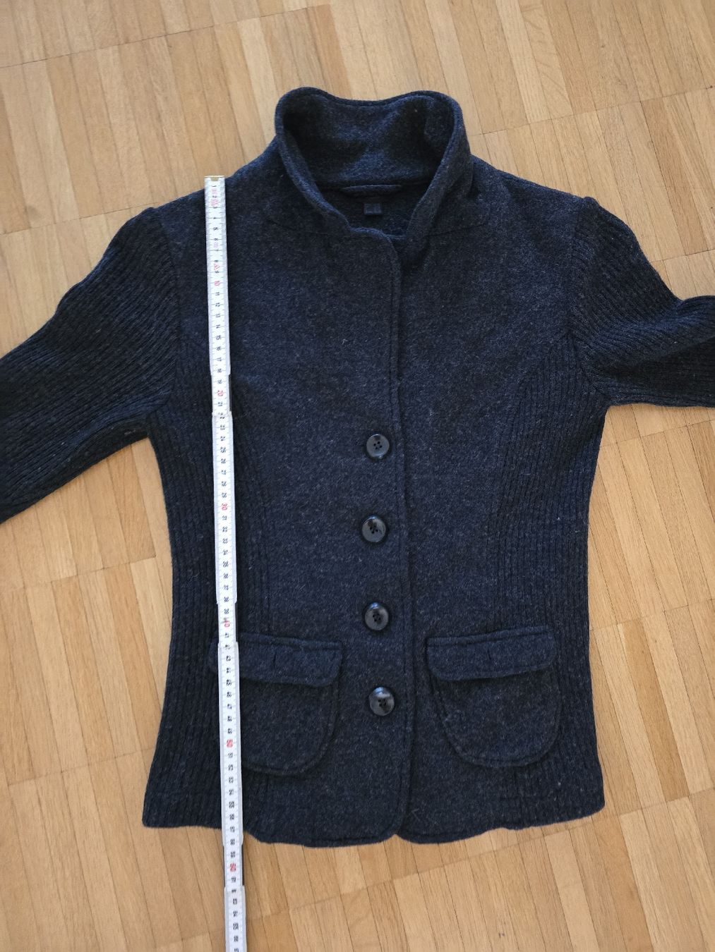 Giacche: Wolle Strickjacke dunkelgrau – Usato da Laufenburg venduto da megane1959 1