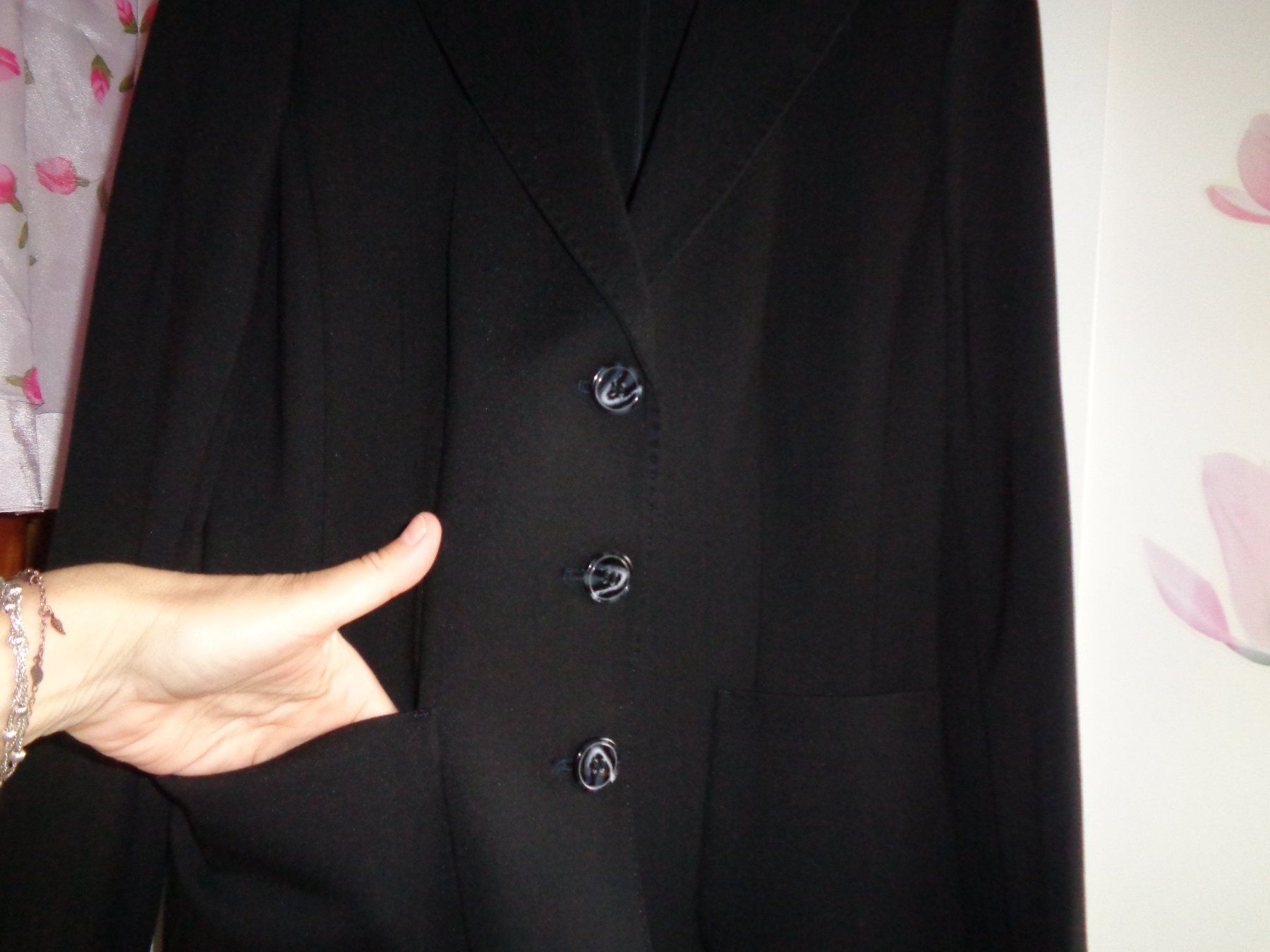 Giacche: *** schwarzer Blazer ***  Eterna  moderner Schnitt – Nuovo (secondo la descrizione) da Othmarsingen venduto da Leuchtturmlady 3