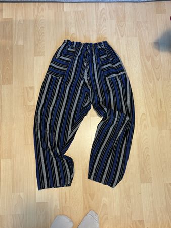 STRIPED COTTON PANTS