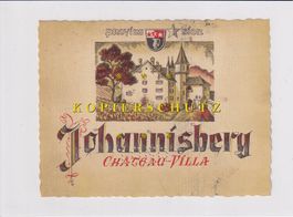 Etikette für Wein - Johannisberg Château-Villa 1959 /bd