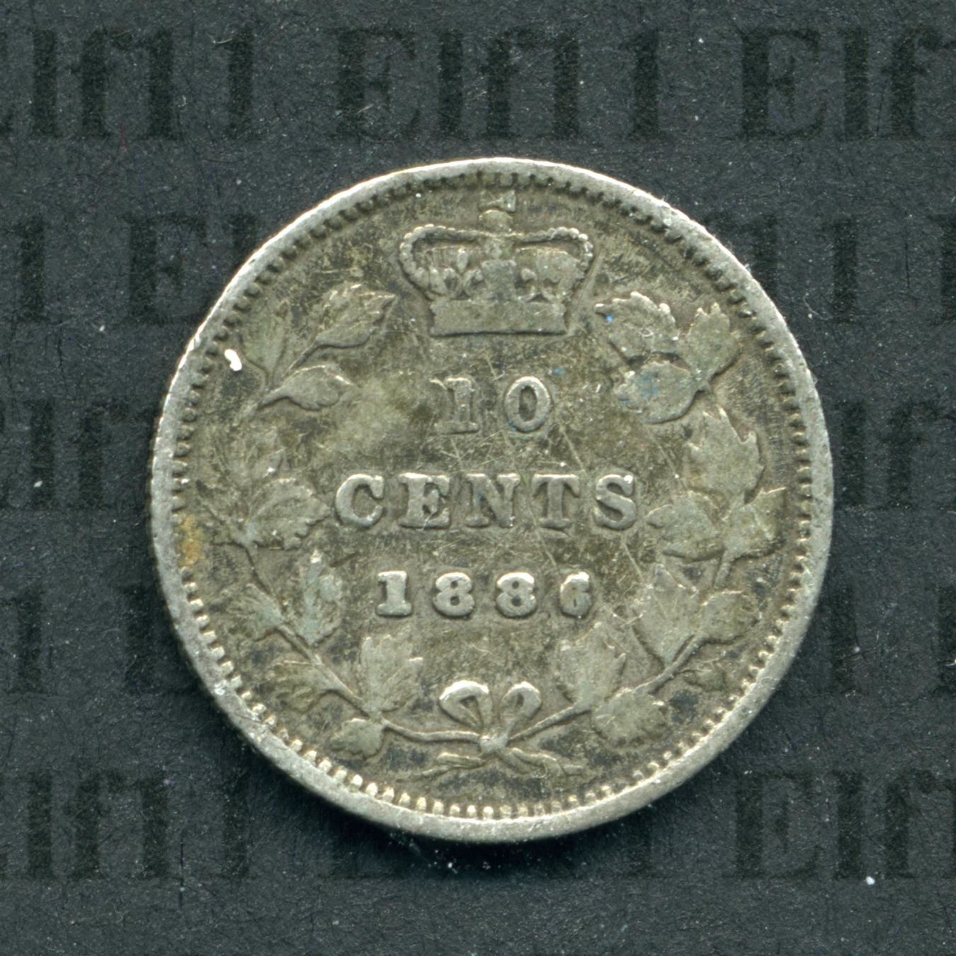 Tutti le monete: CAD___0.10 1886 ss-vz 10 Cents – Usato da Widnau venduto da Elf11