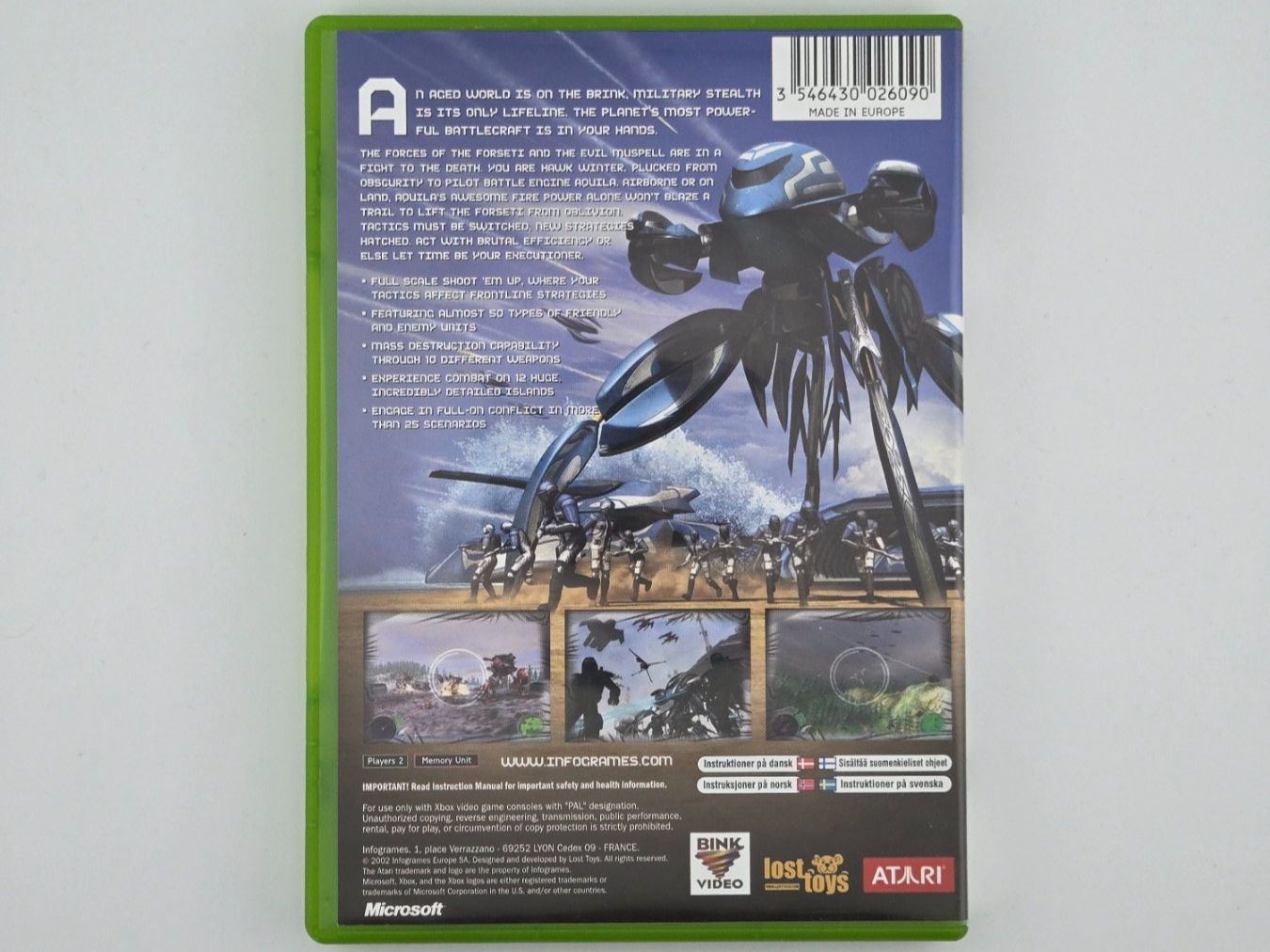 Microsoft Spiele: Battle Engine Aquila XBOX Spiel mit Hülle - Top! – Gebraucht aus Hunzenschwil von Fluz 1