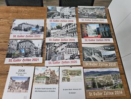 St.Gallen: historische Stadt-Kalender 2006, 2013-2022