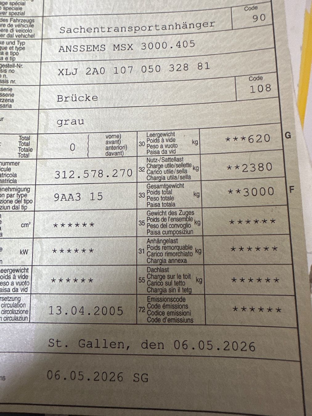 Anssems Rimorchi: Sachentransportanhänger – Usato da Dreien venduto da boedmelicity 7