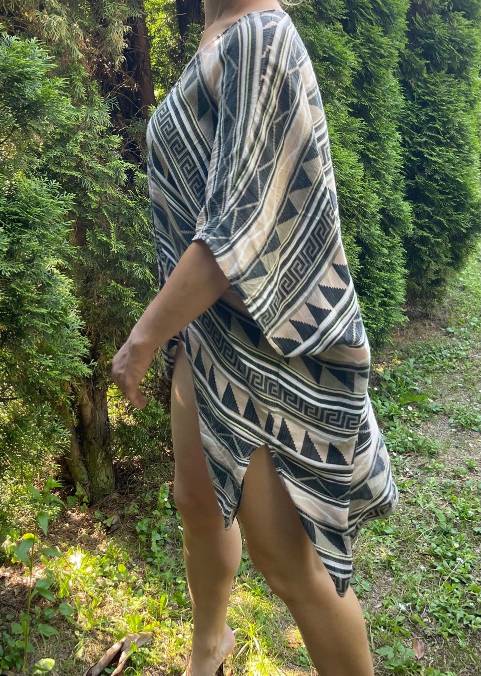 Vila Tuniche: Vila Chic kimono tunica lunga di viscosa--1-Size – Nuovo (secondo la descrizione) da Gordevio venduto da LanaZimm 1