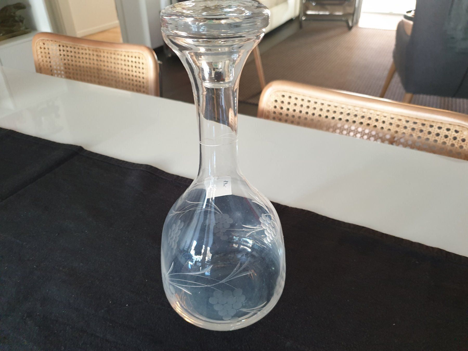 Caraffe: JUGENDSTILGLAS-KARAFFEE GERIZT – Usato da Locarno venduto da ICARO8 1
