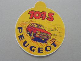 Abziehbild Kleber ca.Jahr 1980 France Automarke Peugeot 104S