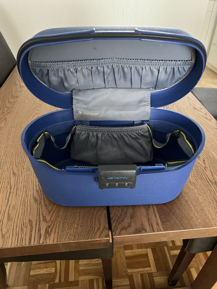 Samsonite Reisekoffer: Samsonite Kosmetikkoffer, Hartschale, Blau, Vintage! – Gebraucht aus Buchrain von Kubi29 3