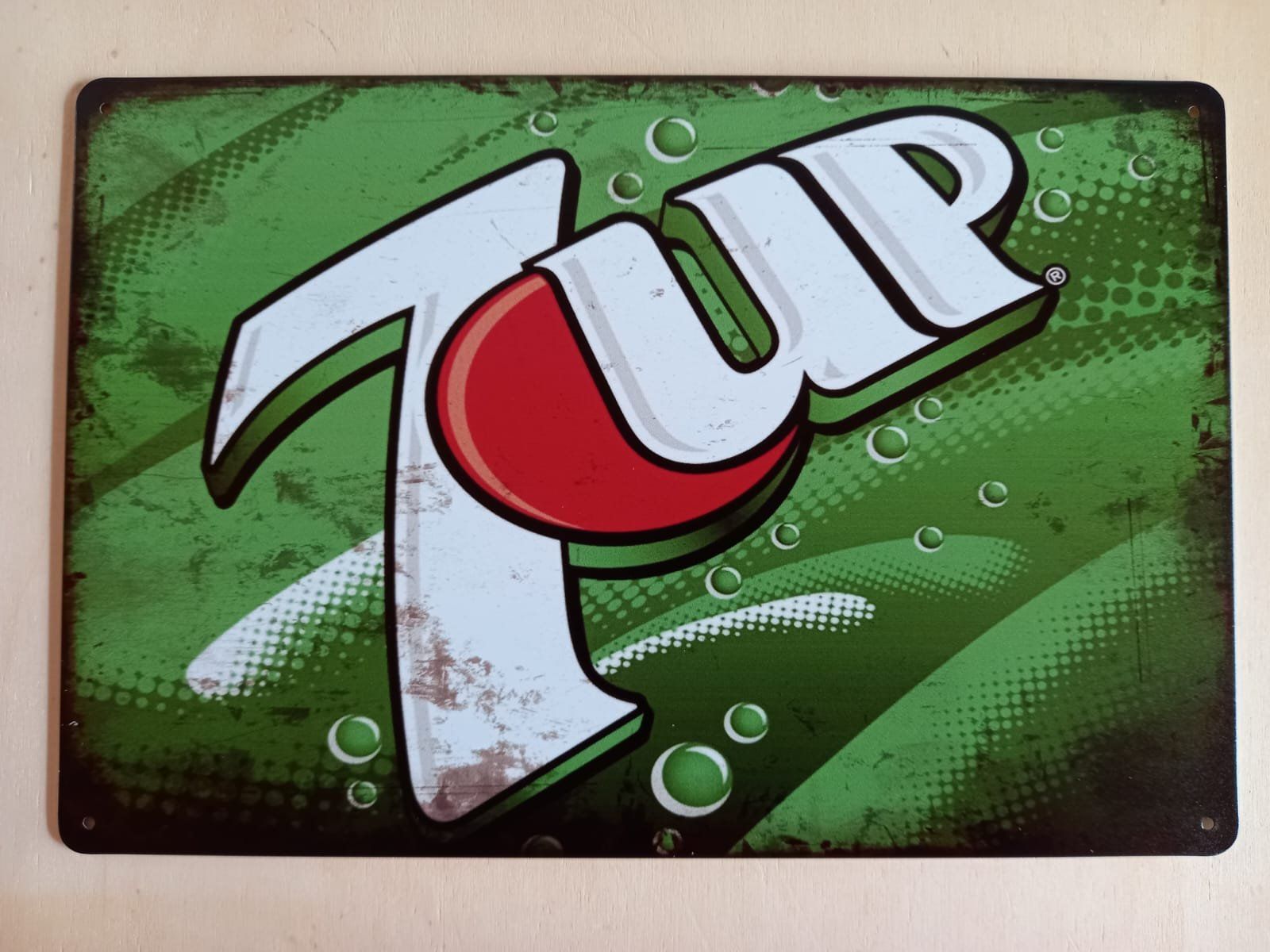 Insegne: 7up Blechschild – Nuovo e nell'imballaggio originale da Alberswil venduto da mech350