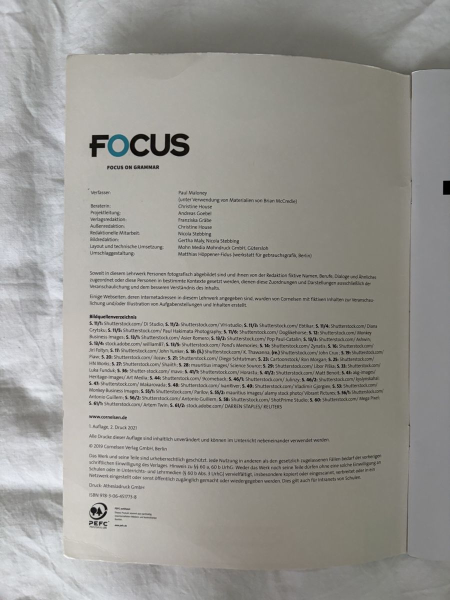 Libri: Focus on grammar – Usato da Jona venduto da Flexer02 2