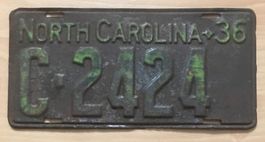 Autonummer USA 🇺🇸  - North Carolina