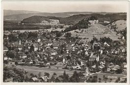 Foto-AK  Flugaufnahme Lenzburg 1931