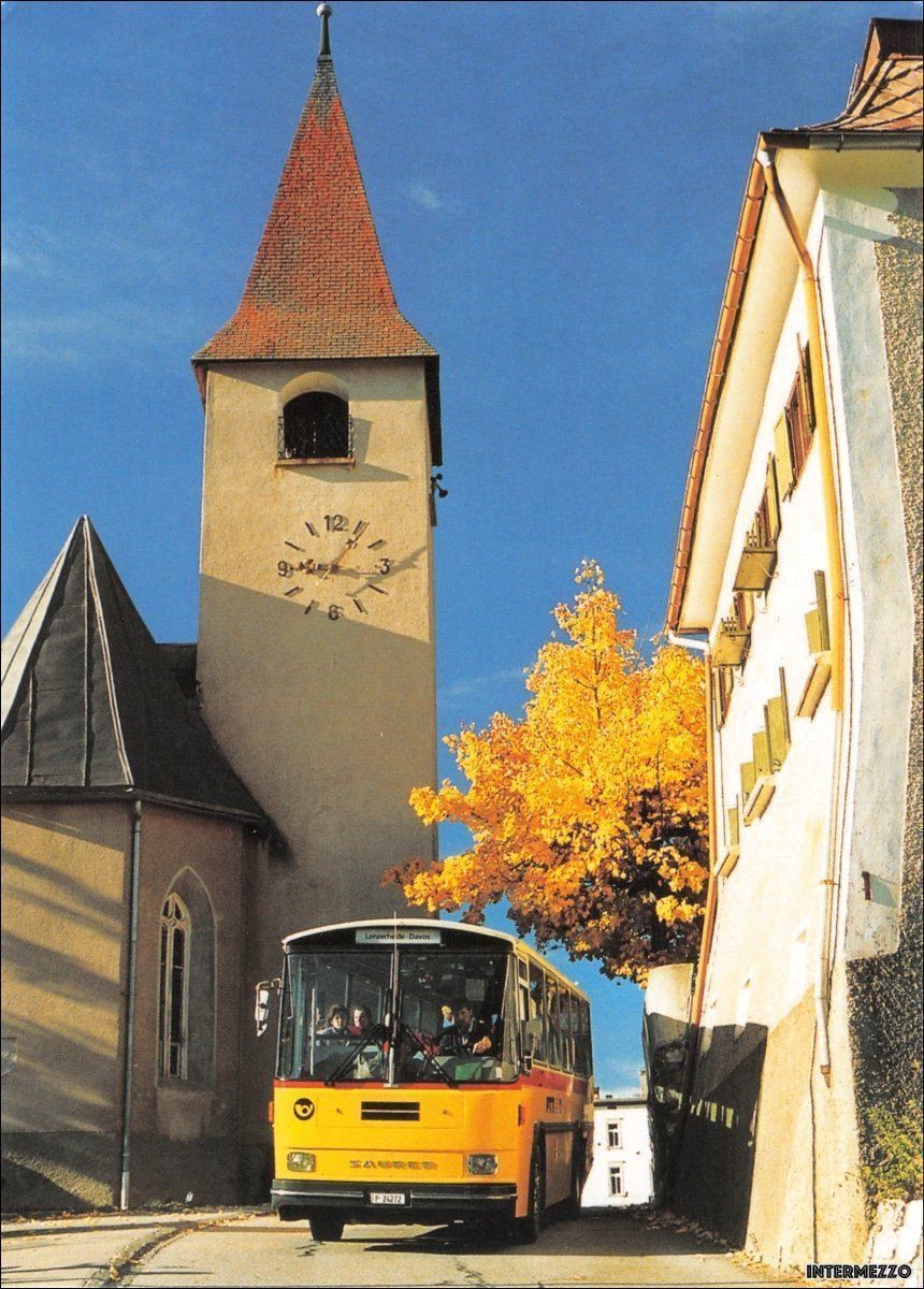 Cartoline postali: Postauto // Saurer in Wiesen GR – Usato da Basel venduto da intermezzo12