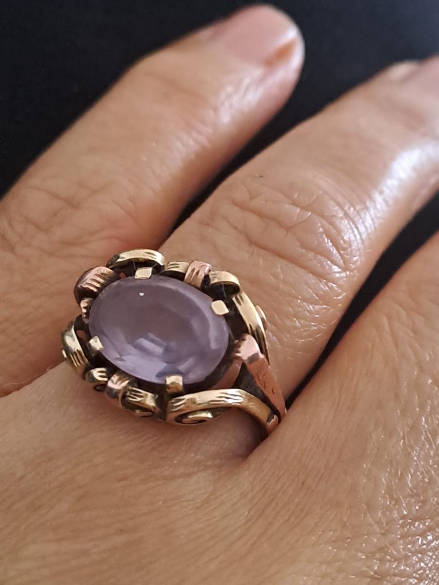 Anelli: Goldring 14 Karat mit Amethyst – Usato da Muri b. Bern venduto da Ameliaa83