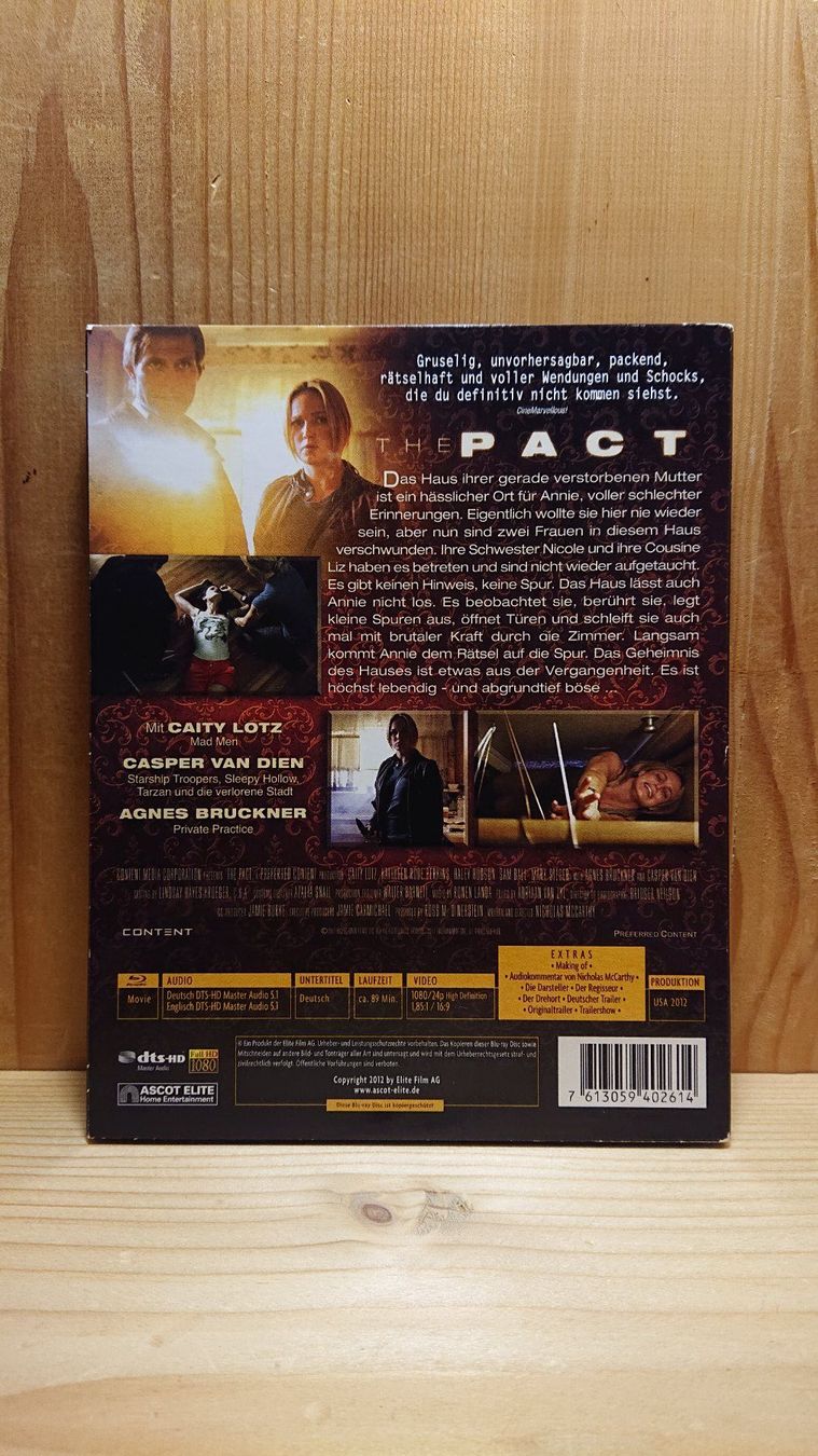 Tutti i DVDs: THE PACT Blu-Ray – Usato da Wilderswil venduto da Exebub 1