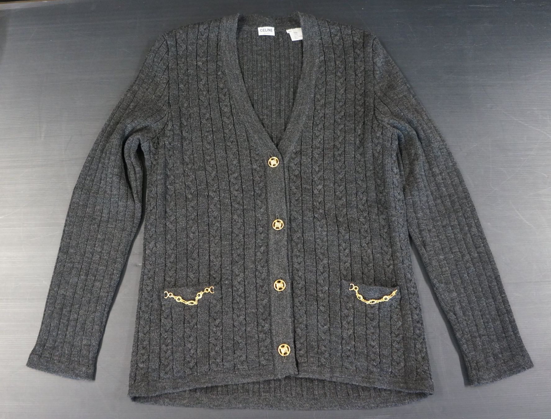 Celine Giacche: CELINE Vintage Wollstrickjacke – Usato da Basel venduto da bk_brockibasel