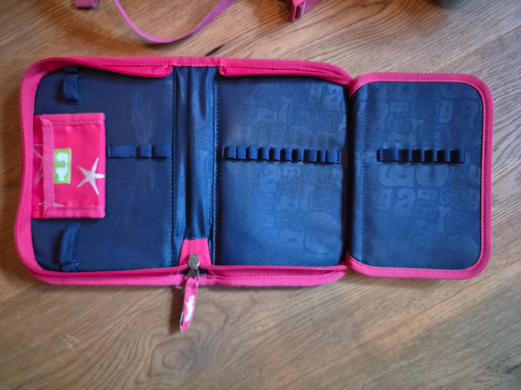 Ergobag Borse & Zaini: Ergobag Rucksack pink mit Sterne und passendes Federmäppchen – Usato da Unterbach BE venduto da susanne84 1