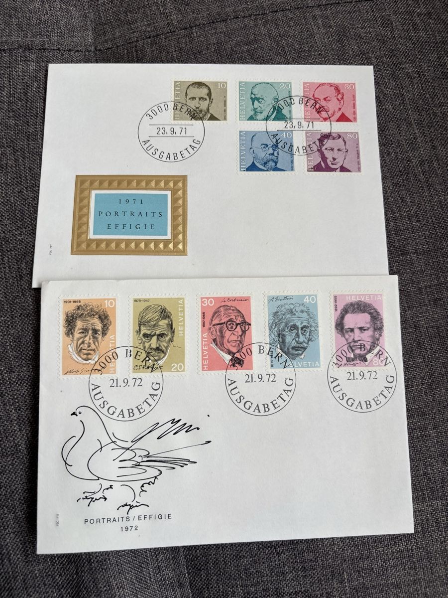 Alle Briefmarken: Portraitmarken - Ersttagesbriefe – Neu (gemäss Beschreibung) aus Binningen von Alpakat