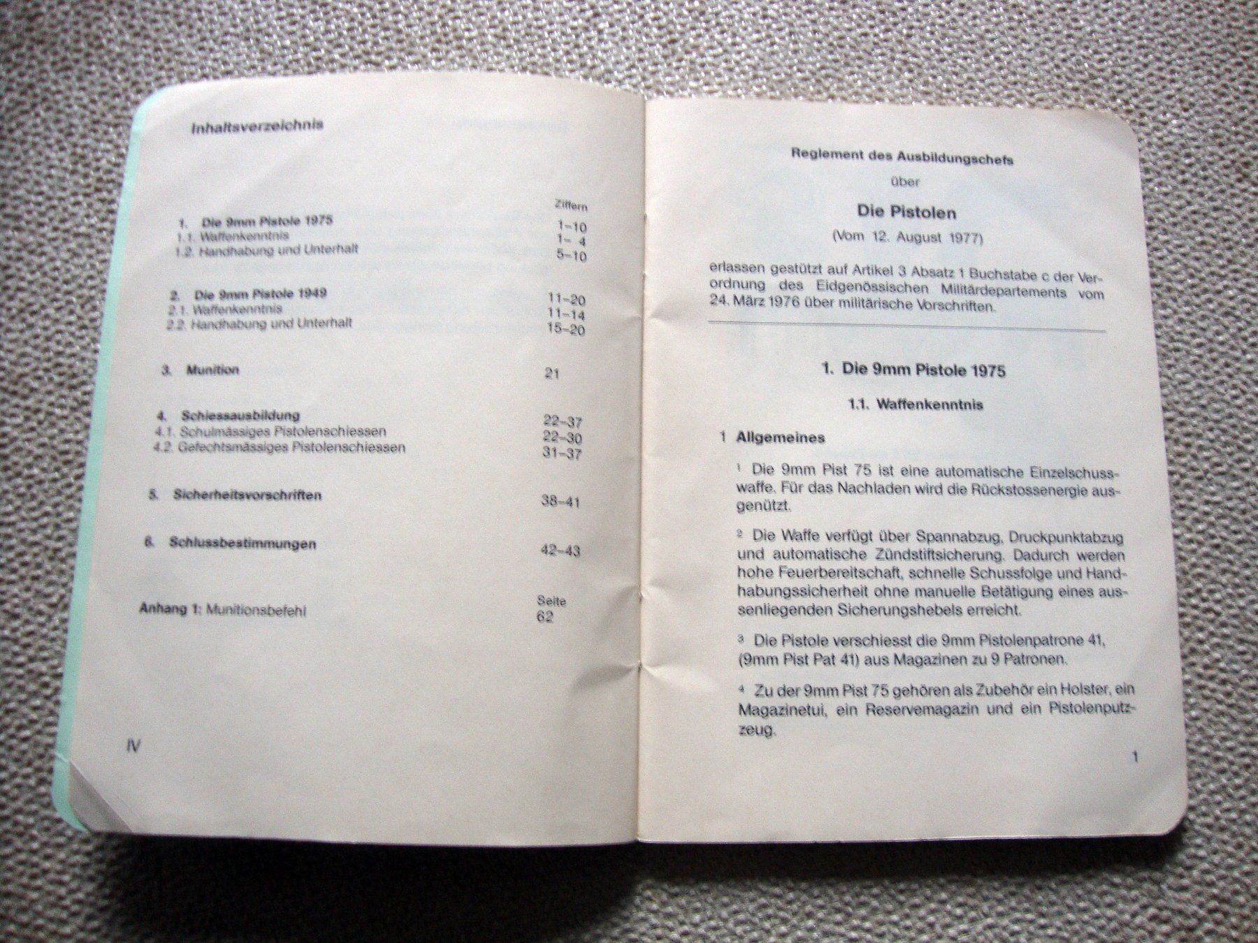 Libri: Die Pistolen P49 + P75 Reglement 53.102d – Usato da Döttingen venduto da Kubuli1 1