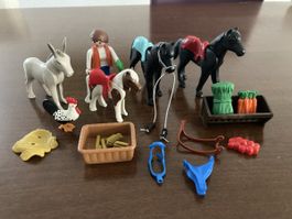 Playmobil Pferde Hof Tiere Figur Bauernhof Esel Pony Hahn