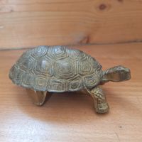 Schmuckschatulle, Vintage Schildkröte, Messing oder Bronze