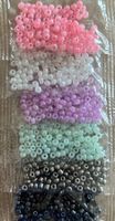 Rocailles Perlen Set 6 Farben, ca 24g, NEU