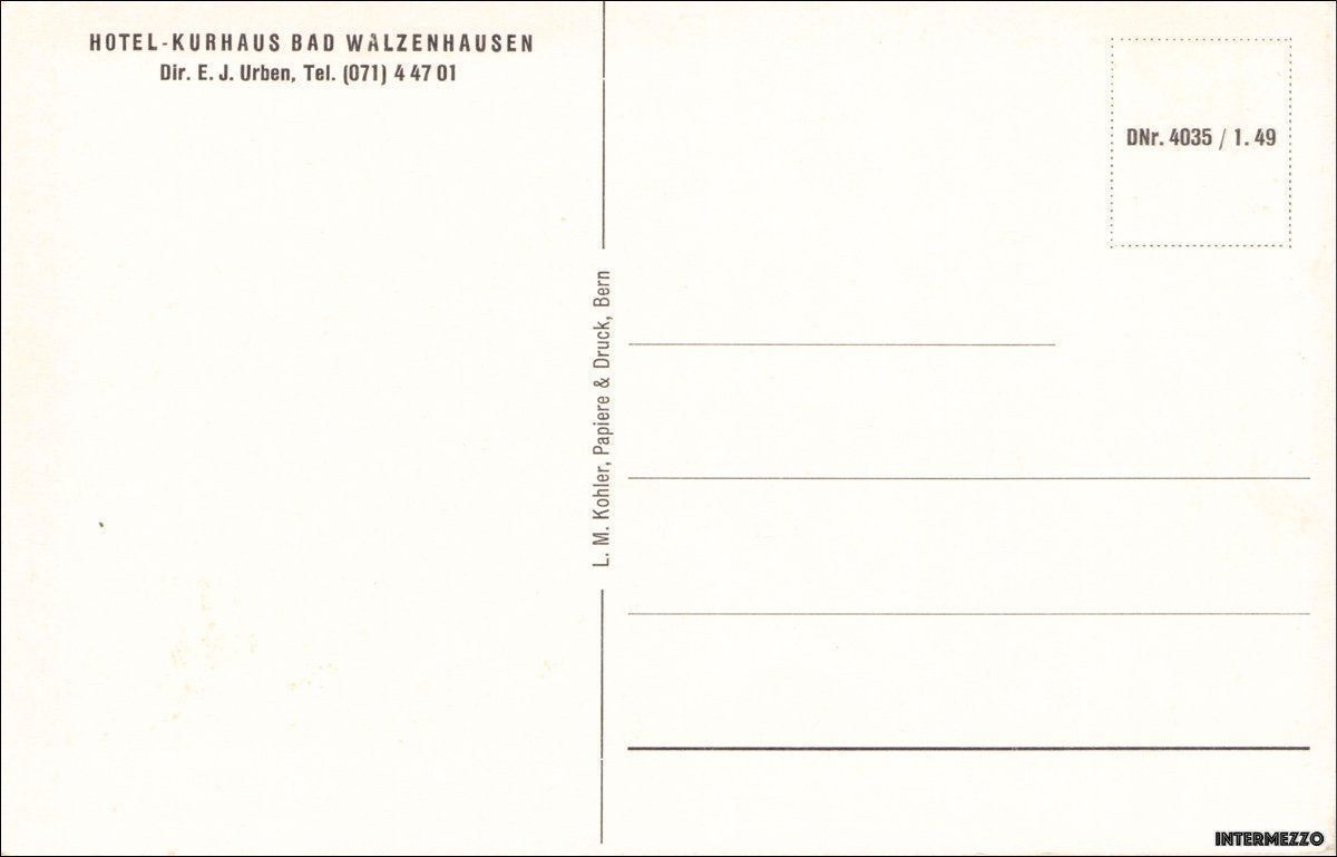 Cartoline postali: Walzenhausen // Hotel Kurhaus – Usato da Basel venduto da intermezzo12 1