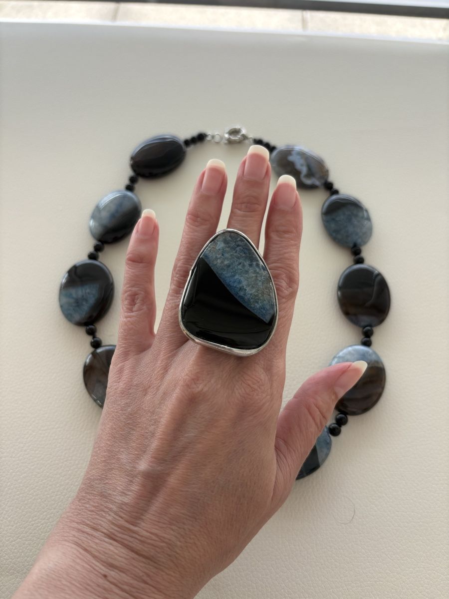 Altri gioielli: Agate necklace and ring – Usato da Lausanne venduto da oyu_hgg5
