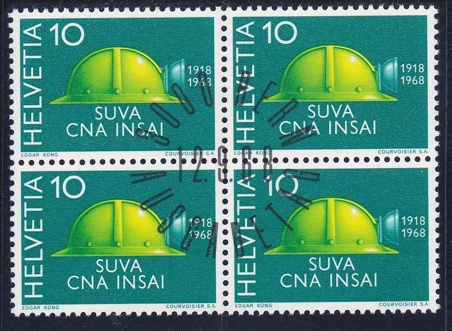Tutti i francobolli: ET 4er Block Werbemarken 1968 – Nuovo (secondo la descrizione) da Schliern b. Köniz venduto da joni20