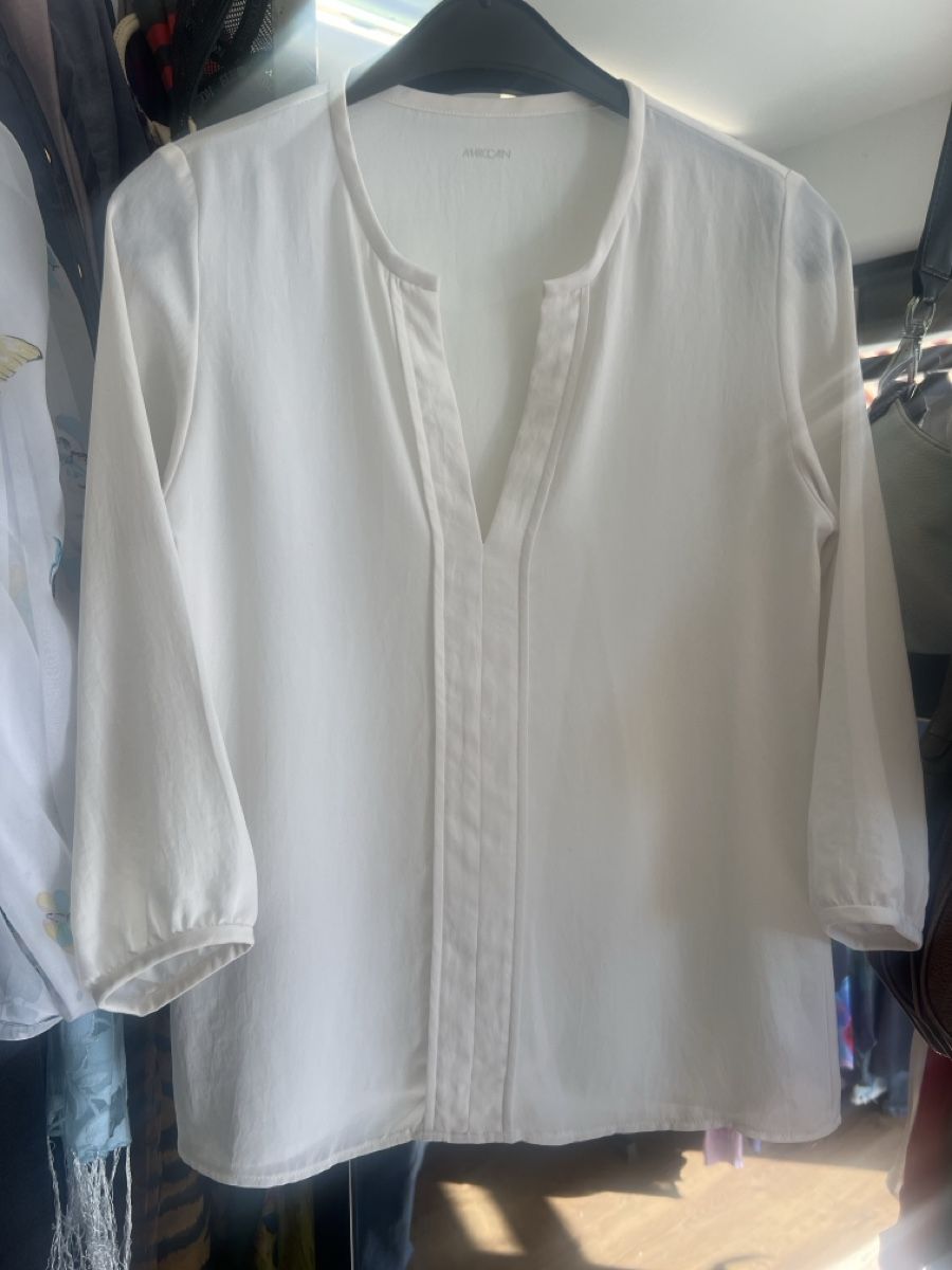 Marc Cain Camicette: Marc Cain Tunika Bluse, creme weiss, Gr. 38 – Usato da Olten venduto da AtelierSecondhand23