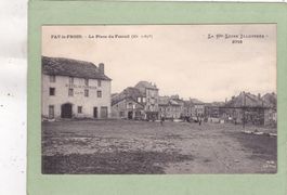 Frankreich Fay-le-Froid La Place du Foirail 1911