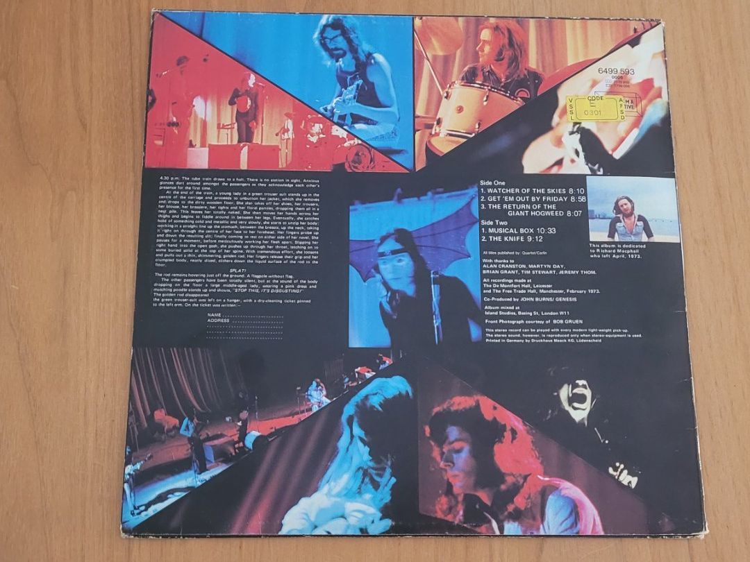 Dischi in vinile: LP  Genesis – Usato da Martigny venduto da MZ-67 1