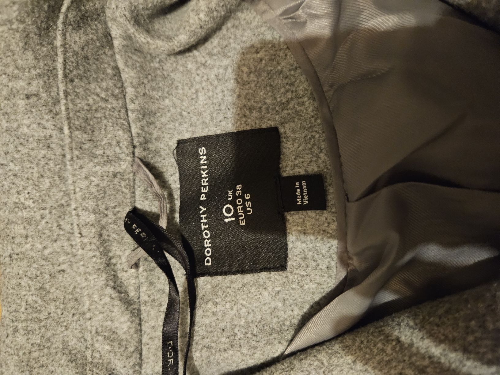 Dorothy Perkins Cappotti: Damen Mantel, Grösse 38, Grau – Usato da Bern venduto da hof_5bvg 2