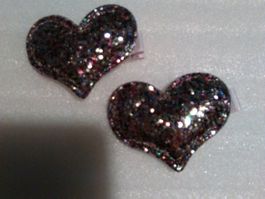 HAARKLIPS 2 herzen,mit mehrere farben
