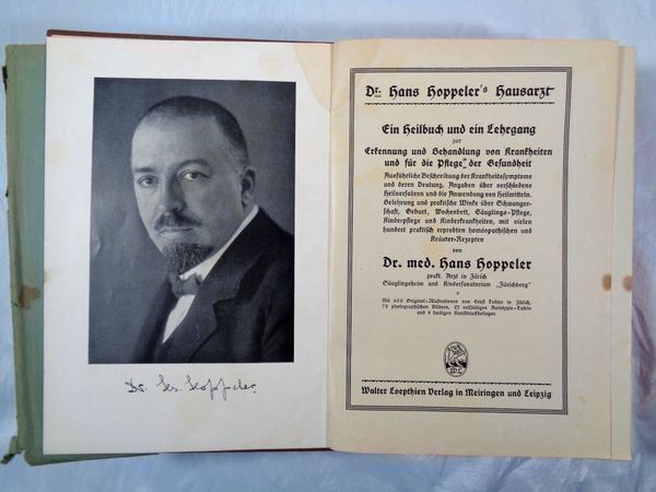 Bücher: Dr.Hoppeler's Hausarzt 1927 – Gebraucht aus Bern von Grindelwaldaus 2