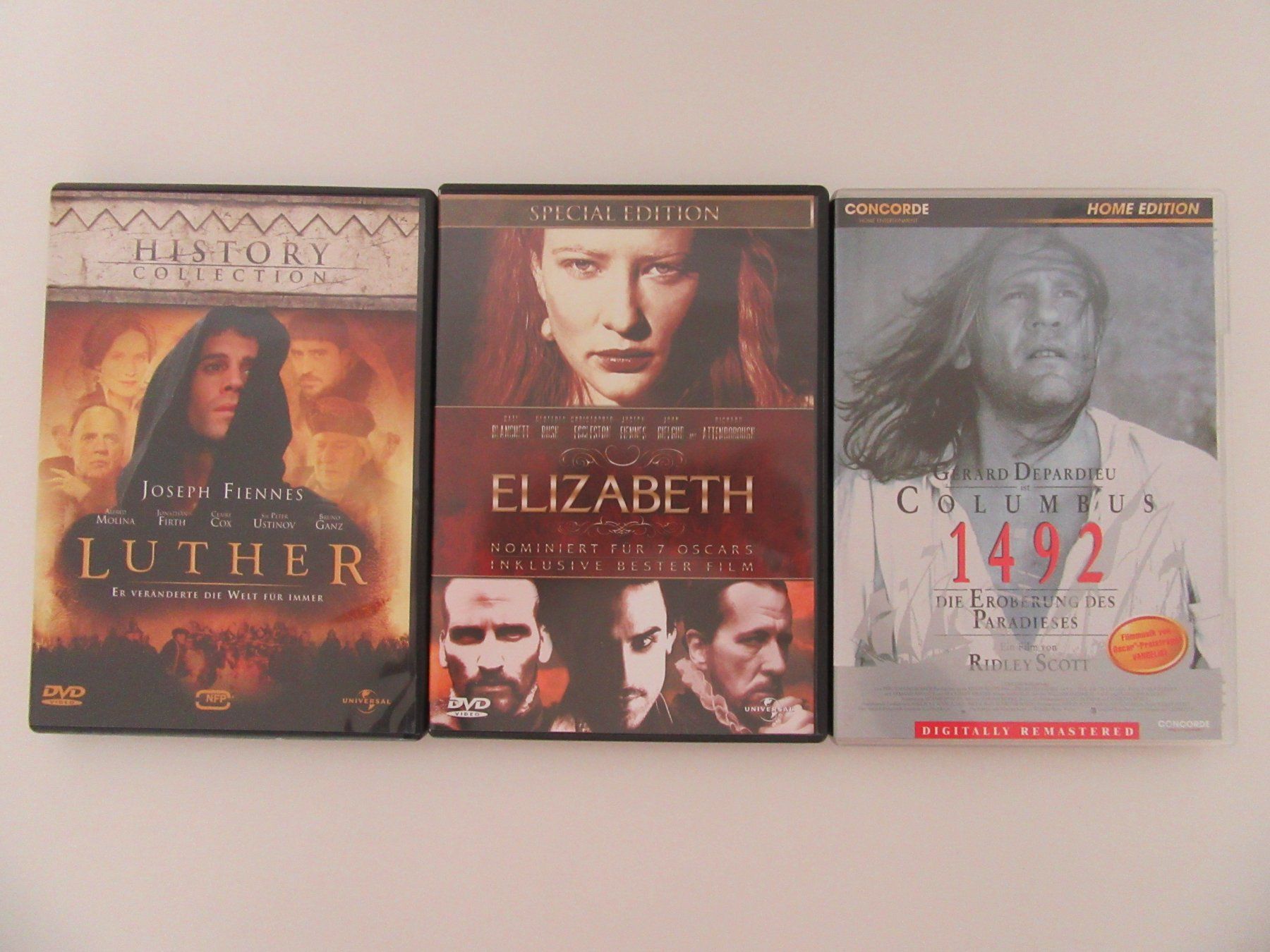 Tous les DVDs: DVD Set: Luther, Elizabeth, 1492 - Columbus, Versand 4.- – D'occasion à Bern par Mariana7