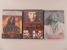 DVD Set: Luther, Elizabeth, 1492 - Columbus, Versand 4.-